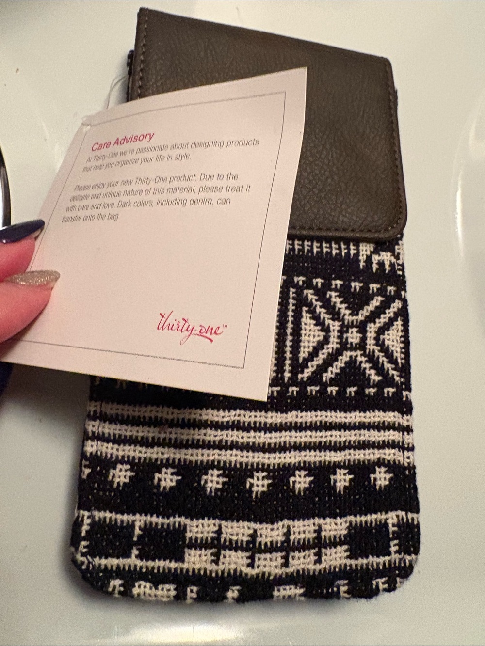 Wallet bag, NWT, snap closure and includes long strap.